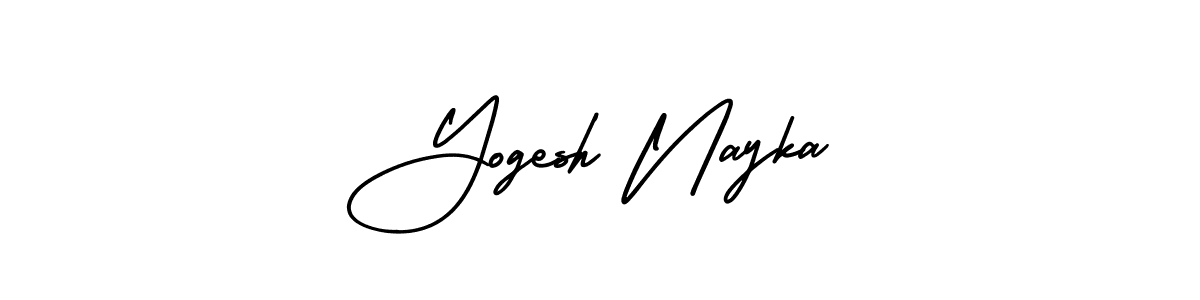 How to make Yogesh Nayka signature? AmerikaSignatureDemo-Regular is a professional autograph style. Create handwritten signature for Yogesh Nayka name. Yogesh Nayka signature style 3 images and pictures png