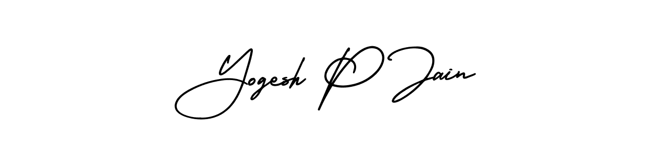 Best and Professional Signature Style for Yogesh P Jain. AmerikaSignatureDemo-Regular Best Signature Style Collection. Yogesh P Jain signature style 3 images and pictures png