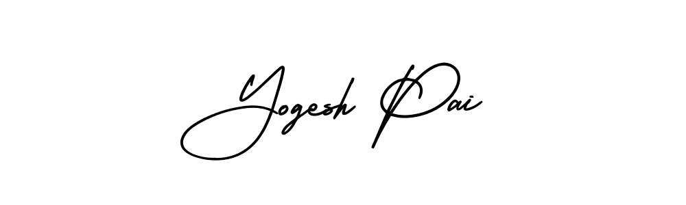 Create a beautiful signature design for name Yogesh Pai. With this signature (AmerikaSignatureDemo-Regular) fonts, you can make a handwritten signature for free. Yogesh Pai signature style 3 images and pictures png