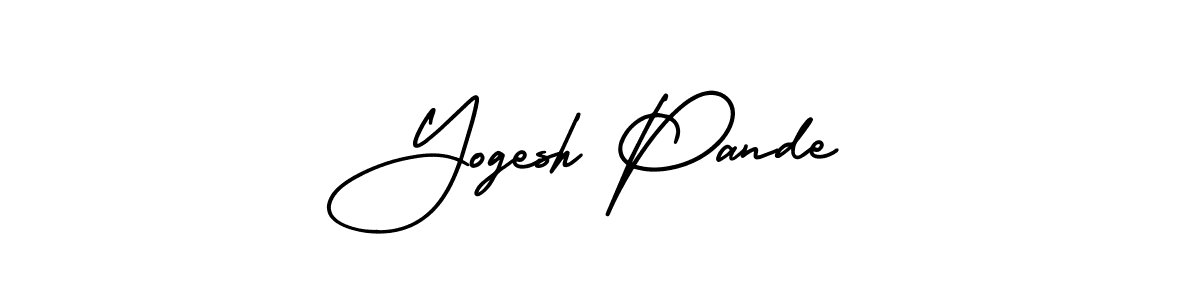 AmerikaSignatureDemo-Regular is a professional signature style that is perfect for those who want to add a touch of class to their signature. It is also a great choice for those who want to make their signature more unique. Get Yogesh Pande name to fancy signature for free. Yogesh Pande signature style 3 images and pictures png