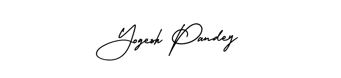 AmerikaSignatureDemo-Regular is a professional signature style that is perfect for those who want to add a touch of class to their signature. It is also a great choice for those who want to make their signature more unique. Get Yogesh Pandey name to fancy signature for free. Yogesh Pandey signature style 3 images and pictures png