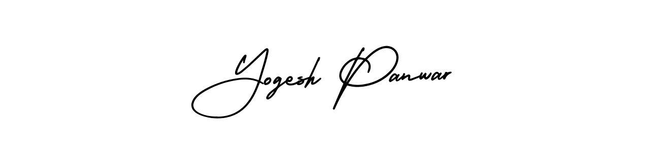 It looks lik you need a new signature style for name Yogesh Panwar. Design unique handwritten (AmerikaSignatureDemo-Regular) signature with our free signature maker in just a few clicks. Yogesh Panwar signature style 3 images and pictures png