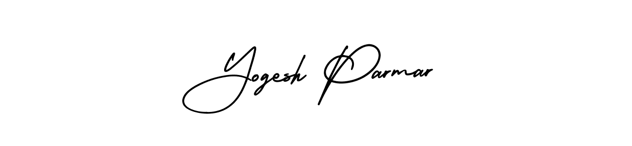 It looks lik you need a new signature style for name Yogesh Parmar. Design unique handwritten (AmerikaSignatureDemo-Regular) signature with our free signature maker in just a few clicks. Yogesh Parmar signature style 3 images and pictures png