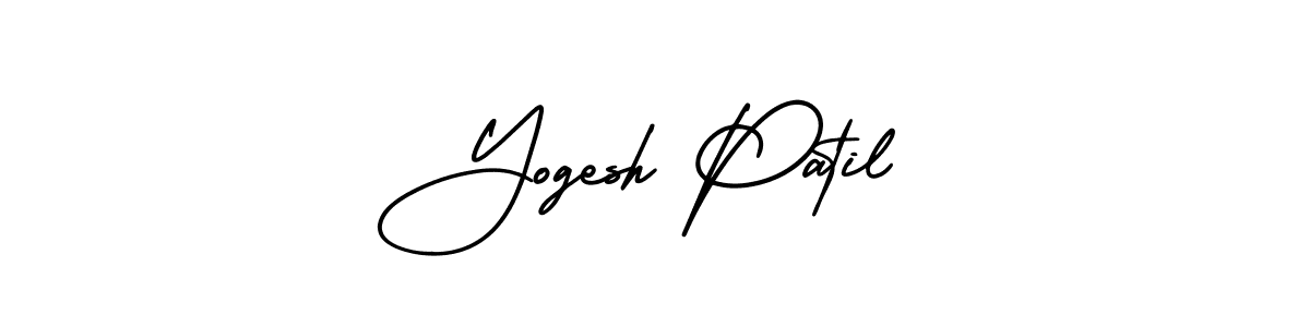 Yogesh Patil stylish signature style. Best Handwritten Sign (AmerikaSignatureDemo-Regular) for my name. Handwritten Signature Collection Ideas for my name Yogesh Patil. Yogesh Patil signature style 3 images and pictures png