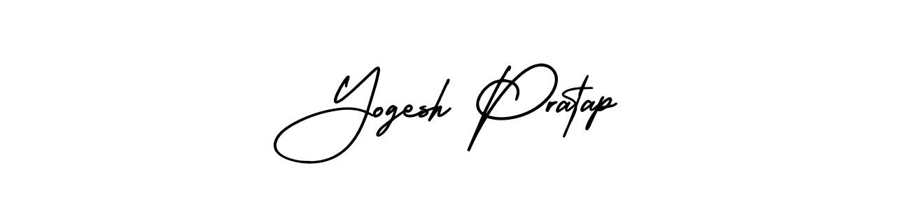 Make a beautiful signature design for name Yogesh Pratap. With this signature (AmerikaSignatureDemo-Regular) style, you can create a handwritten signature for free. Yogesh Pratap signature style 3 images and pictures png