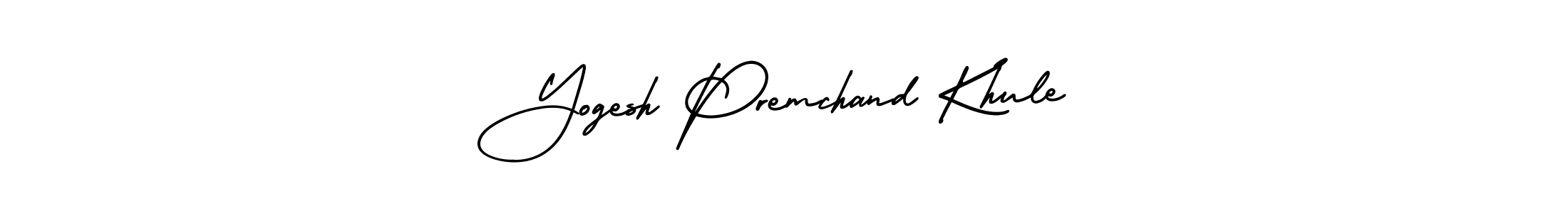 Similarly AmerikaSignatureDemo-Regular is the best handwritten signature design. Signature creator online .You can use it as an online autograph creator for name Yogesh Premchand Khule. Yogesh Premchand Khule signature style 3 images and pictures png