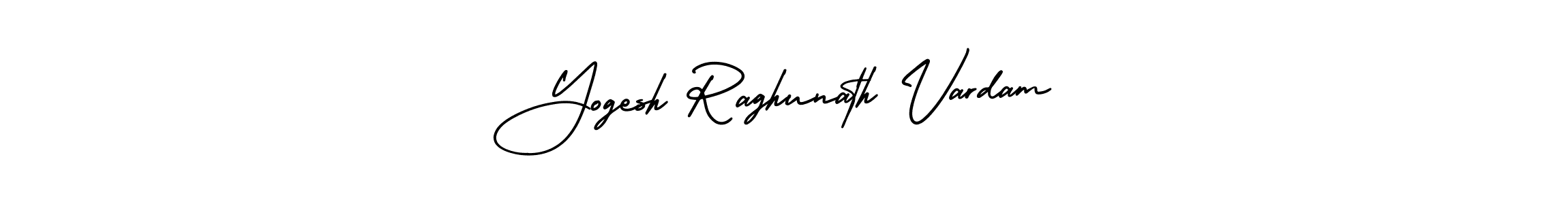 How to Draw Yogesh Raghunath Vardam signature style? AmerikaSignatureDemo-Regular is a latest design signature styles for name Yogesh Raghunath Vardam. Yogesh Raghunath Vardam signature style 3 images and pictures png