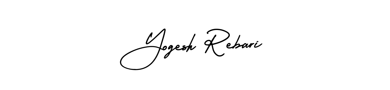 Similarly AmerikaSignatureDemo-Regular is the best handwritten signature design. Signature creator online .You can use it as an online autograph creator for name Yogesh Rebari. Yogesh Rebari signature style 3 images and pictures png