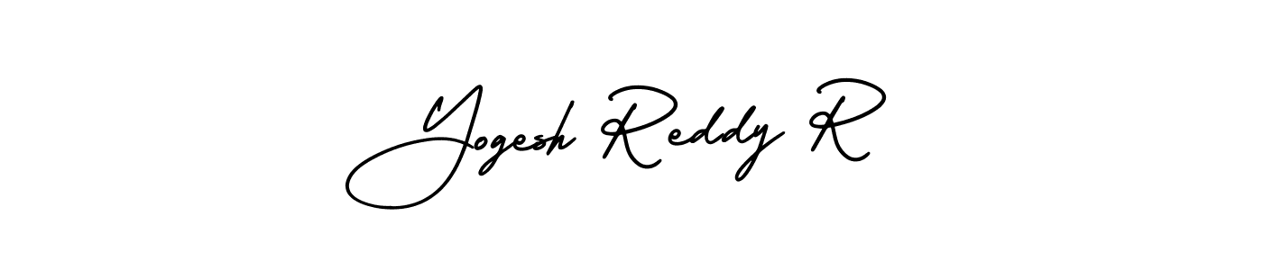 Yogesh Reddy R stylish signature style. Best Handwritten Sign (AmerikaSignatureDemo-Regular) for my name. Handwritten Signature Collection Ideas for my name Yogesh Reddy R. Yogesh Reddy R signature style 3 images and pictures png