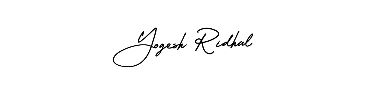 Also You can easily find your signature by using the search form. We will create Yogesh Ridhal name handwritten signature images for you free of cost using AmerikaSignatureDemo-Regular sign style. Yogesh Ridhal signature style 3 images and pictures png