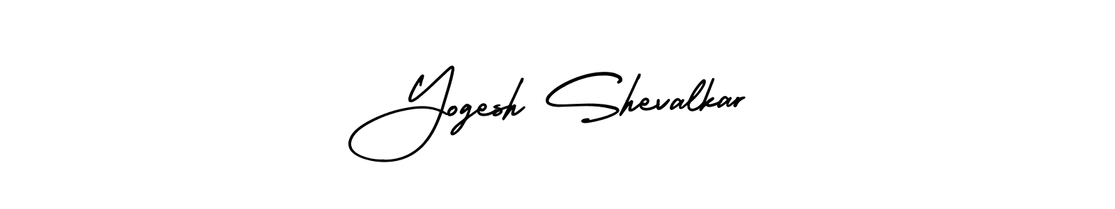 AmerikaSignatureDemo-Regular is a professional signature style that is perfect for those who want to add a touch of class to their signature. It is also a great choice for those who want to make their signature more unique. Get Yogesh Shevalkar name to fancy signature for free. Yogesh Shevalkar signature style 3 images and pictures png