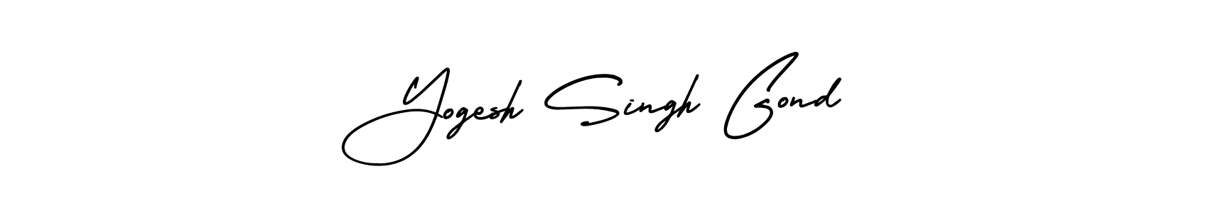 How to make Yogesh Singh Gond name signature. Use AmerikaSignatureDemo-Regular style for creating short signs online. This is the latest handwritten sign. Yogesh Singh Gond signature style 3 images and pictures png