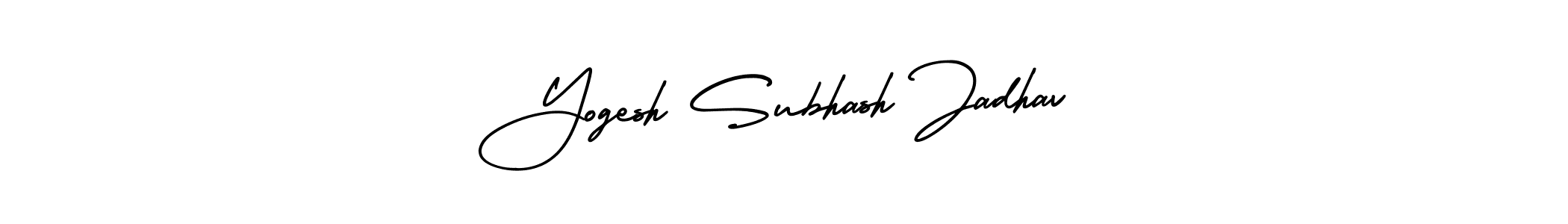 How to make Yogesh Subhash Jadhav signature? AmerikaSignatureDemo-Regular is a professional autograph style. Create handwritten signature for Yogesh Subhash Jadhav name. Yogesh Subhash Jadhav signature style 3 images and pictures png