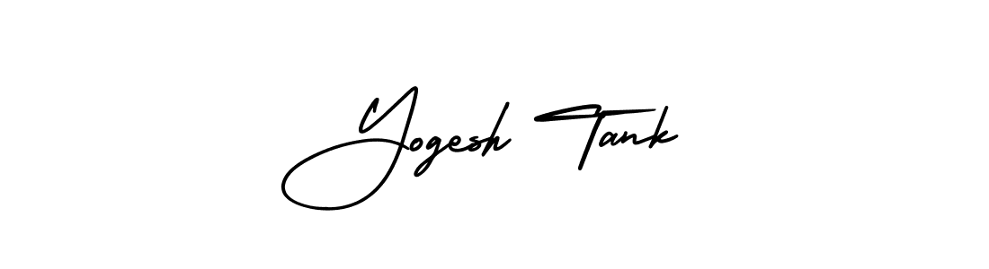 Design your own signature with our free online signature maker. With this signature software, you can create a handwritten (AmerikaSignatureDemo-Regular) signature for name Yogesh Tank. Yogesh Tank signature style 3 images and pictures png