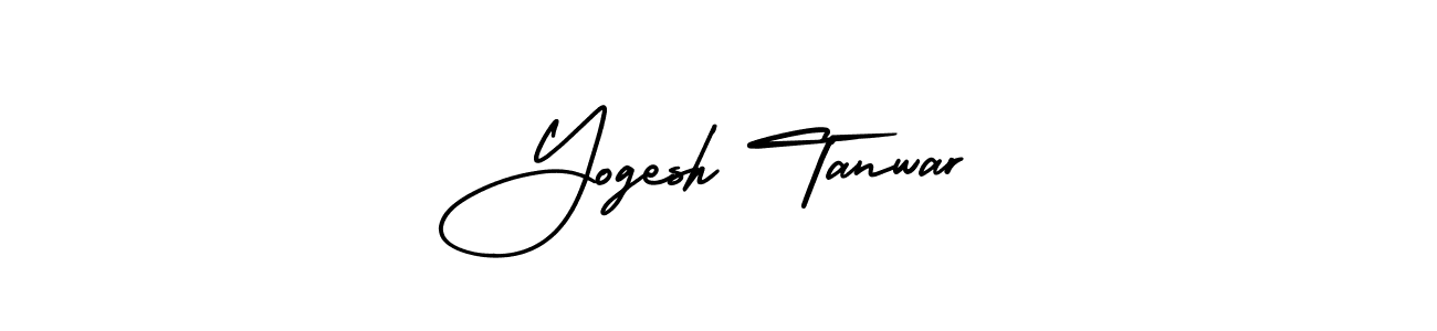This is the best signature style for the Yogesh Tanwar name. Also you like these signature font (AmerikaSignatureDemo-Regular). Mix name signature. Yogesh Tanwar signature style 3 images and pictures png