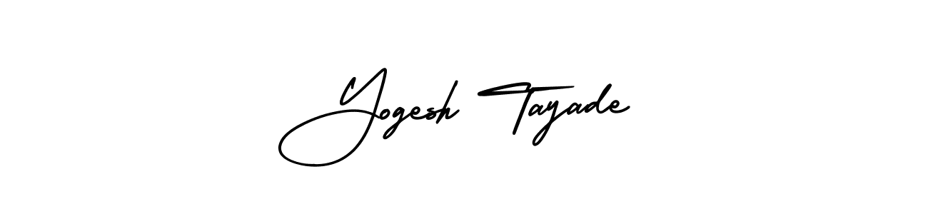 Similarly AmerikaSignatureDemo-Regular is the best handwritten signature design. Signature creator online .You can use it as an online autograph creator for name Yogesh Tayade. Yogesh Tayade signature style 3 images and pictures png