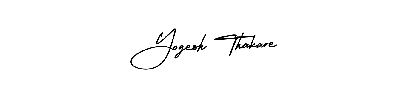 Use a signature maker to create a handwritten signature online. With this signature software, you can design (AmerikaSignatureDemo-Regular) your own signature for name Yogesh Thakare. Yogesh Thakare signature style 3 images and pictures png