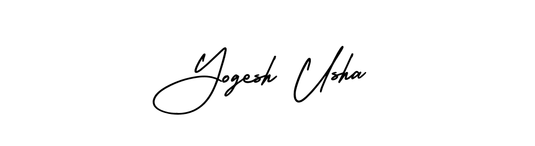 Make a beautiful signature design for name Yogesh Usha. Use this online signature maker to create a handwritten signature for free. Yogesh Usha signature style 3 images and pictures png