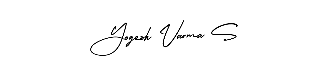 if you are searching for the best signature style for your name Yogesh Varma S. so please give up your signature search. here we have designed multiple signature styles  using AmerikaSignatureDemo-Regular. Yogesh Varma S signature style 3 images and pictures png