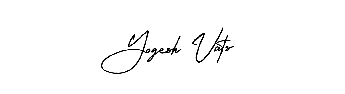 Design your own signature with our free online signature maker. With this signature software, you can create a handwritten (AmerikaSignatureDemo-Regular) signature for name Yogesh Vats. Yogesh Vats signature style 3 images and pictures png