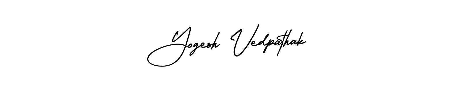 Create a beautiful signature design for name Yogesh Vedpathak. With this signature (AmerikaSignatureDemo-Regular) fonts, you can make a handwritten signature for free. Yogesh Vedpathak signature style 3 images and pictures png