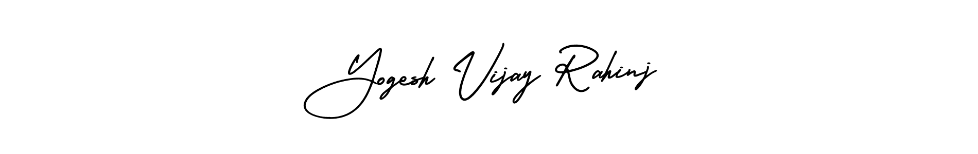 How to make Yogesh Vijay Rahinj name signature. Use AmerikaSignatureDemo-Regular style for creating short signs online. This is the latest handwritten sign. Yogesh Vijay Rahinj signature style 3 images and pictures png