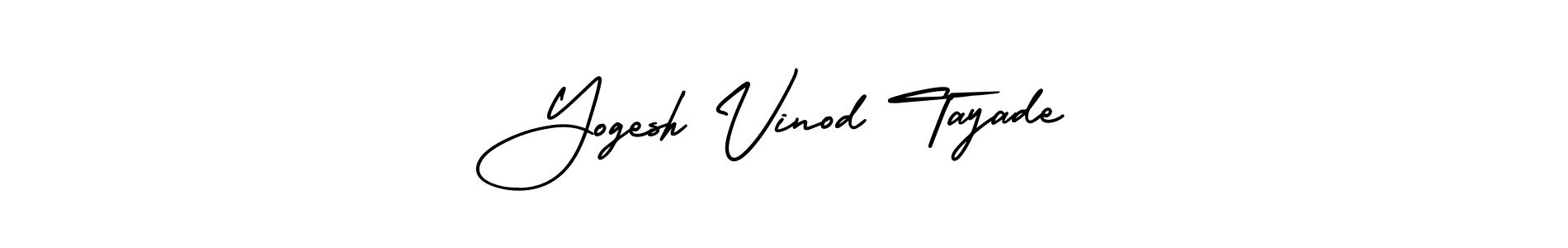 Make a beautiful signature design for name Yogesh Vinod Tayade. Use this online signature maker to create a handwritten signature for free. Yogesh Vinod Tayade signature style 3 images and pictures png