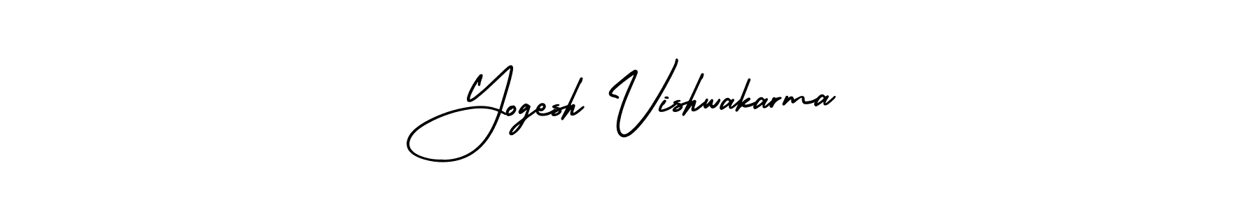 Make a beautiful signature design for name Yogesh Vishwakarma. With this signature (AmerikaSignatureDemo-Regular) style, you can create a handwritten signature for free. Yogesh Vishwakarma signature style 3 images and pictures png