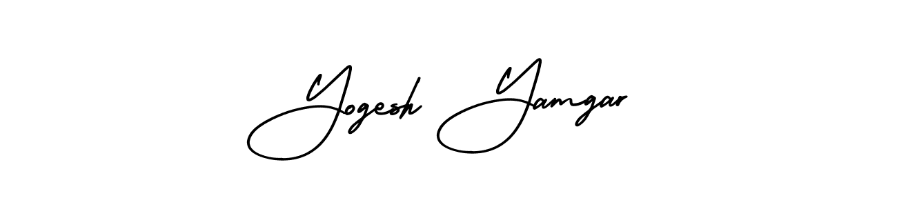 Design your own signature with our free online signature maker. With this signature software, you can create a handwritten (AmerikaSignatureDemo-Regular) signature for name Yogesh Yamgar. Yogesh Yamgar signature style 3 images and pictures png