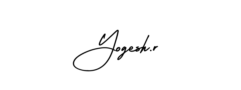 Also You can easily find your signature by using the search form. We will create Yogesh.r name handwritten signature images for you free of cost using AmerikaSignatureDemo-Regular sign style. Yogesh.r signature style 3 images and pictures png