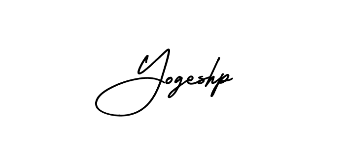 Make a beautiful signature design for name Yogeshp. With this signature (AmerikaSignatureDemo-Regular) style, you can create a handwritten signature for free. Yogeshp signature style 3 images and pictures png