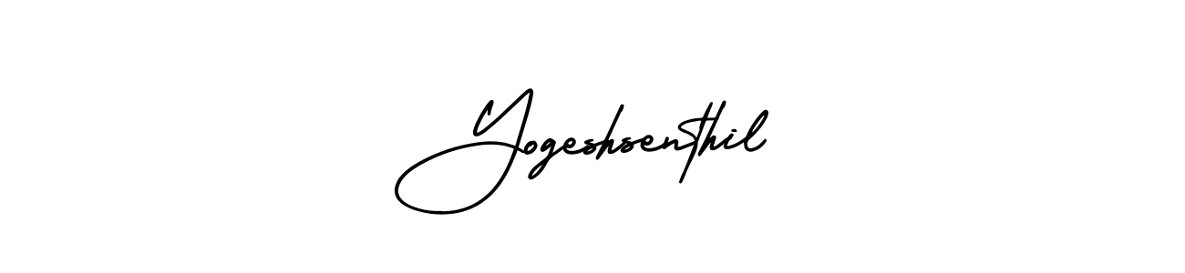 Make a beautiful signature design for name Yogeshsenthil. With this signature (AmerikaSignatureDemo-Regular) style, you can create a handwritten signature for free. Yogeshsenthil signature style 3 images and pictures png
