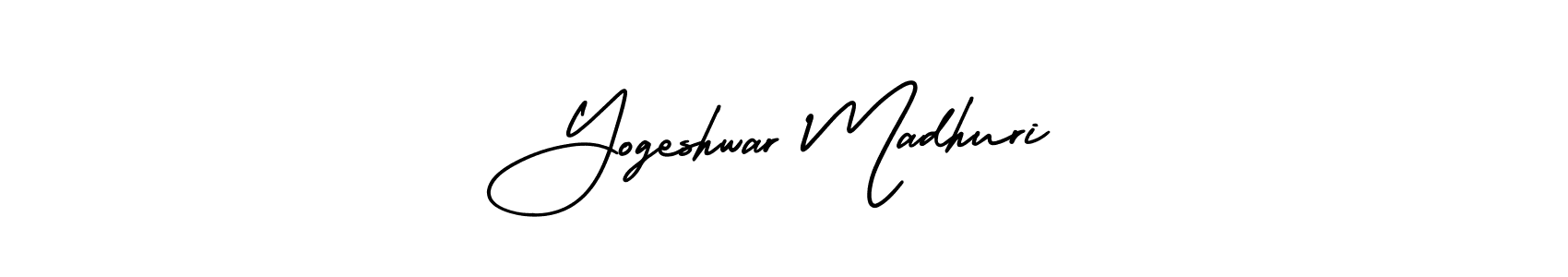 Make a beautiful signature design for name Yogeshwar Madhuri. Use this online signature maker to create a handwritten signature for free. Yogeshwar Madhuri signature style 3 images and pictures png