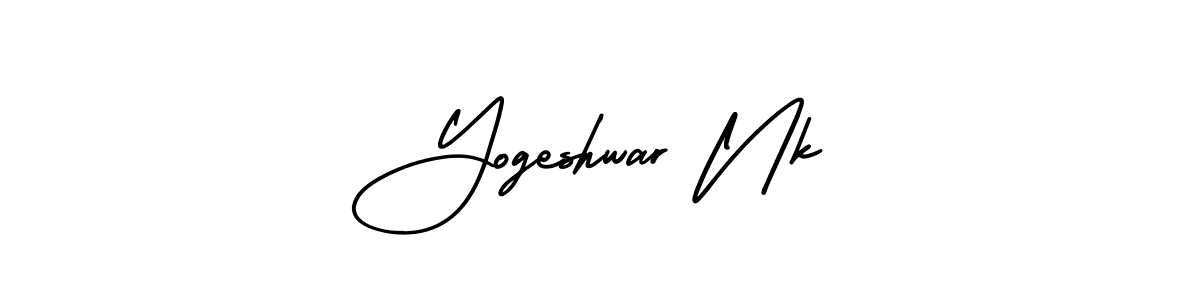 Make a beautiful signature design for name Yogeshwar Nk. With this signature (AmerikaSignatureDemo-Regular) style, you can create a handwritten signature for free. Yogeshwar Nk signature style 3 images and pictures png