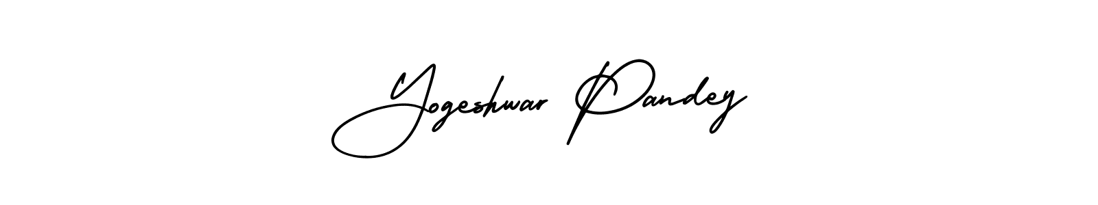 It looks lik you need a new signature style for name Yogeshwar Pandey. Design unique handwritten (AmerikaSignatureDemo-Regular) signature with our free signature maker in just a few clicks. Yogeshwar Pandey signature style 3 images and pictures png