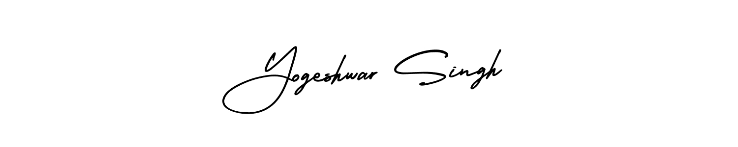 AmerikaSignatureDemo-Regular is a professional signature style that is perfect for those who want to add a touch of class to their signature. It is also a great choice for those who want to make their signature more unique. Get Yogeshwar Singh name to fancy signature for free. Yogeshwar Singh signature style 3 images and pictures png