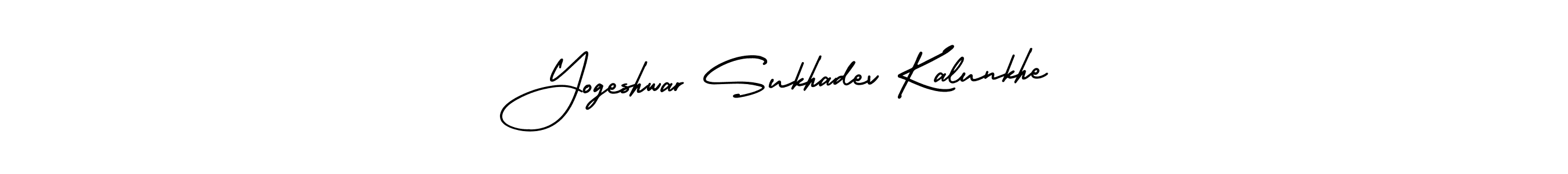 Best and Professional Signature Style for Yogeshwar Sukhadev Kalunkhe. AmerikaSignatureDemo-Regular Best Signature Style Collection. Yogeshwar Sukhadev Kalunkhe signature style 3 images and pictures png