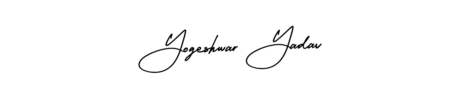 Yogeshwar Yadav stylish signature style. Best Handwritten Sign (AmerikaSignatureDemo-Regular) for my name. Handwritten Signature Collection Ideas for my name Yogeshwar Yadav. Yogeshwar Yadav signature style 3 images and pictures png