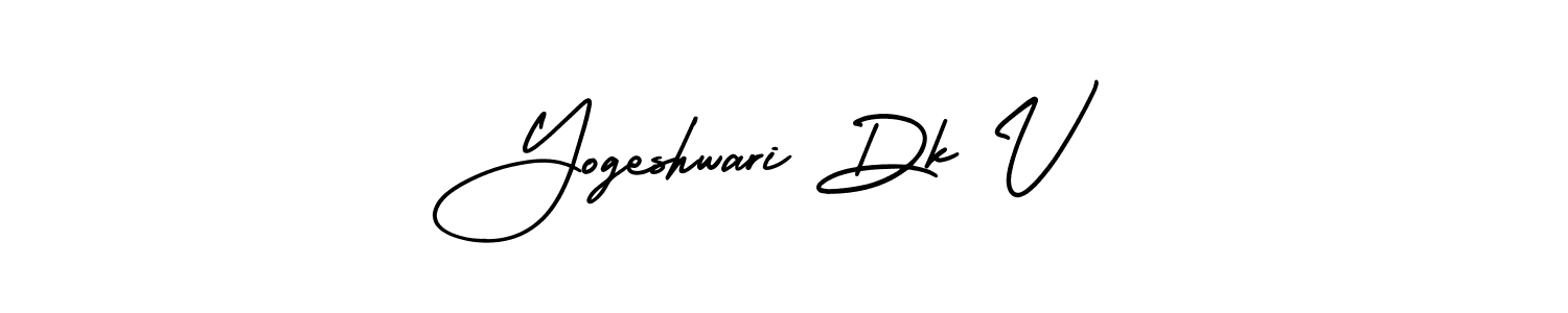 AmerikaSignatureDemo-Regular is a professional signature style that is perfect for those who want to add a touch of class to their signature. It is also a great choice for those who want to make their signature more unique. Get Yogeshwari Dk V name to fancy signature for free. Yogeshwari Dk V signature style 3 images and pictures png