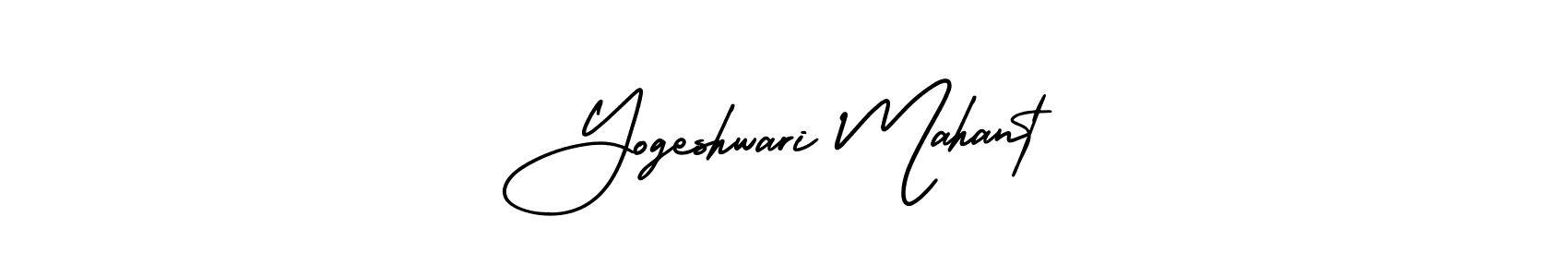 Also You can easily find your signature by using the search form. We will create Yogeshwari Mahant name handwritten signature images for you free of cost using AmerikaSignatureDemo-Regular sign style. Yogeshwari Mahant signature style 3 images and pictures png