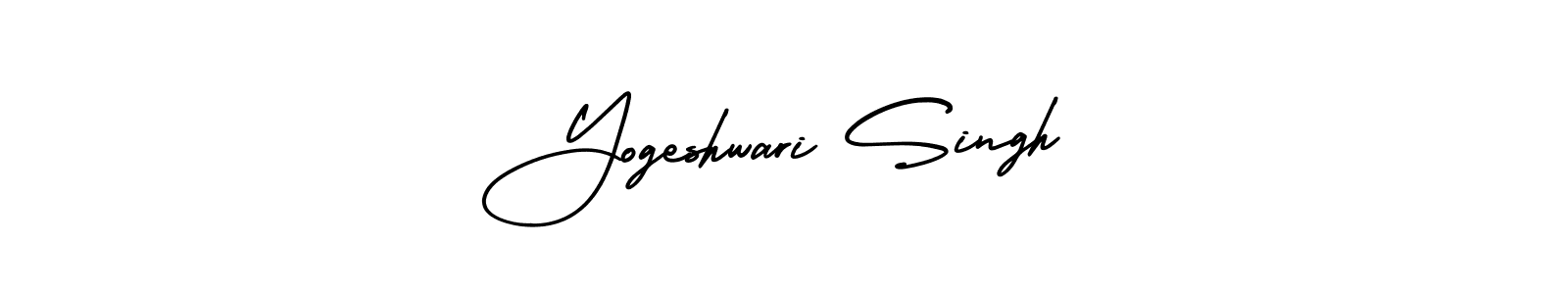 Make a beautiful signature design for name Yogeshwari Singh. With this signature (AmerikaSignatureDemo-Regular) style, you can create a handwritten signature for free. Yogeshwari Singh signature style 3 images and pictures png