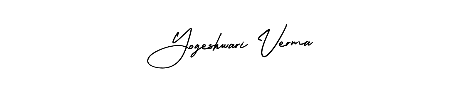 Also You can easily find your signature by using the search form. We will create Yogeshwari Verma name handwritten signature images for you free of cost using AmerikaSignatureDemo-Regular sign style. Yogeshwari Verma signature style 3 images and pictures png