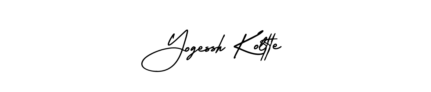 How to Draw Yogessh Koltte signature style? AmerikaSignatureDemo-Regular is a latest design signature styles for name Yogessh Koltte. Yogessh Koltte signature style 3 images and pictures png