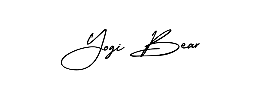 Make a beautiful signature design for name Yogi Bear. With this signature (AmerikaSignatureDemo-Regular) style, you can create a handwritten signature for free. Yogi Bear signature style 3 images and pictures png