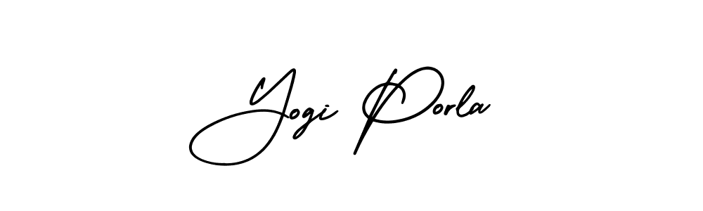 This is the best signature style for the Yogi Porla name. Also you like these signature font (AmerikaSignatureDemo-Regular). Mix name signature. Yogi Porla signature style 3 images and pictures png