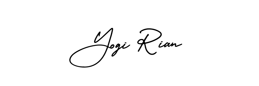 Design your own signature with our free online signature maker. With this signature software, you can create a handwritten (AmerikaSignatureDemo-Regular) signature for name Yogi Rian. Yogi Rian signature style 3 images and pictures png