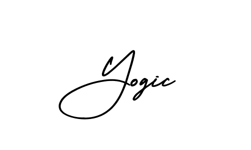 Use a signature maker to create a handwritten signature online. With this signature software, you can design (AmerikaSignatureDemo-Regular) your own signature for name Yogic. Yogic signature style 3 images and pictures png