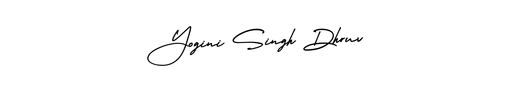 It looks lik you need a new signature style for name Yogini Singh Dhruv. Design unique handwritten (AmerikaSignatureDemo-Regular) signature with our free signature maker in just a few clicks. Yogini Singh Dhruv signature style 3 images and pictures png