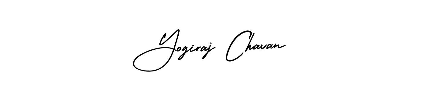 The best way (AmerikaSignatureDemo-Regular) to make a short signature is to pick only two or three words in your name. The name Yogiraj Chavan include a total of six letters. For converting this name. Yogiraj Chavan signature style 3 images and pictures png