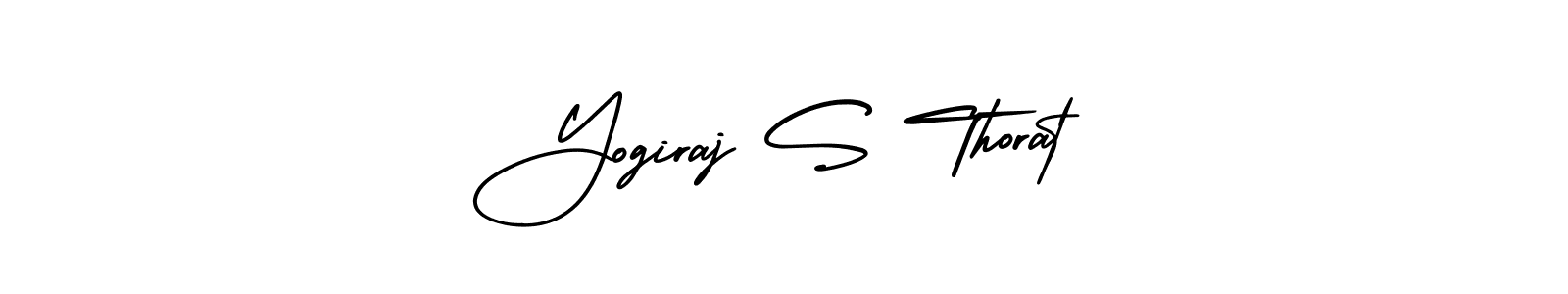 Make a beautiful signature design for name Yogiraj S Thorat. With this signature (AmerikaSignatureDemo-Regular) style, you can create a handwritten signature for free. Yogiraj S Thorat signature style 3 images and pictures png